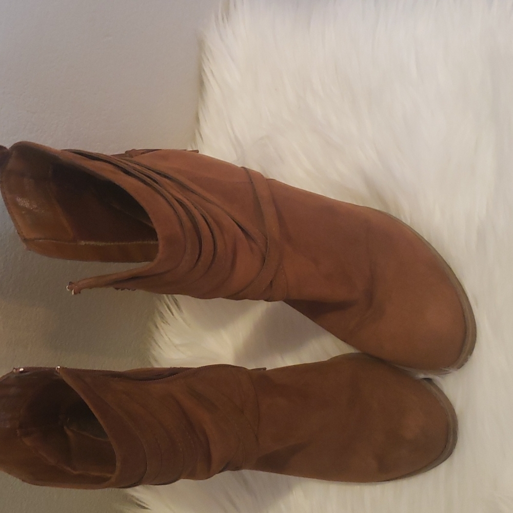 Free Suede Booties (Size 7.5) w/any purchase
